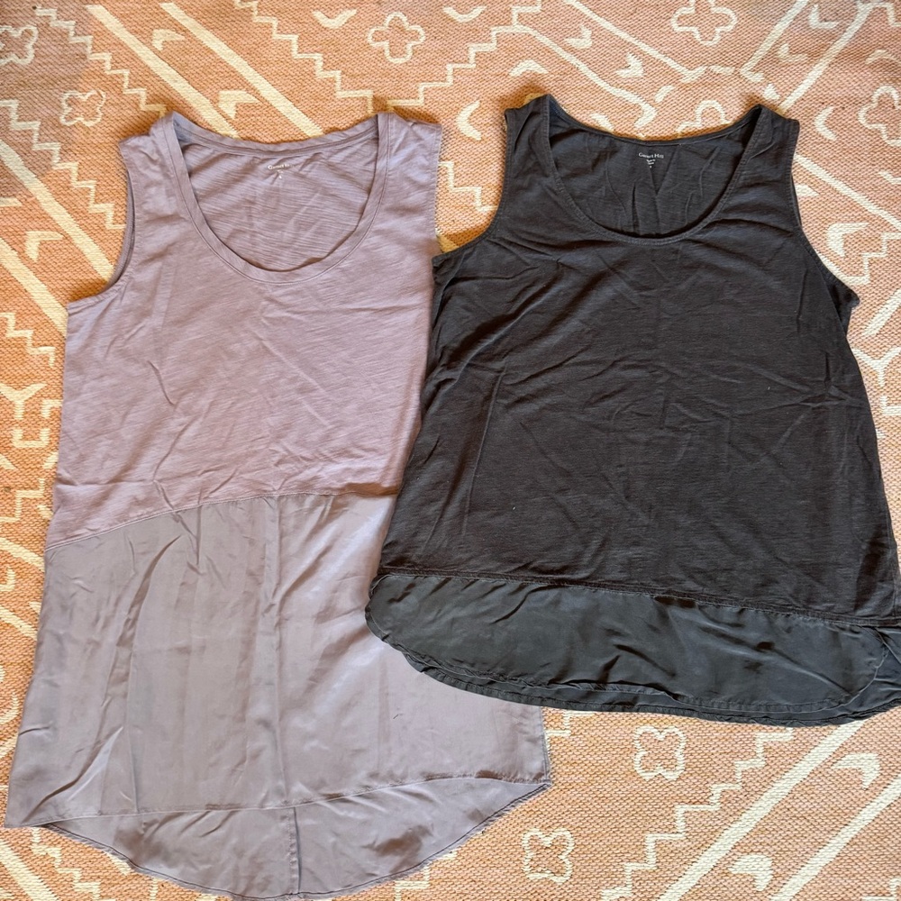 Garnet Hill Cotton and Silk Tank Top Bundle